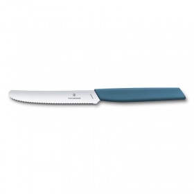 Victorinox Swiss Modern Tomato & Table Knife Οδοντωτό (11cm) - Μπλε Παστέλ Λαβή