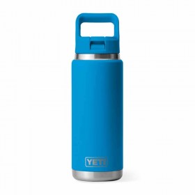 YETI® Rambler Straw Bottle Μπουκάλι - Θερμός Με Καλαμάκι 769ml - Big Wave Blue