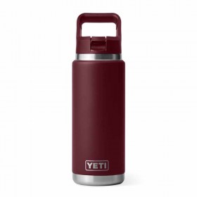 YETI® Rambler Straw Bottle Μπουκάλι - Θερμός Με Καλαμάκι 769ml - Wild Vine Red